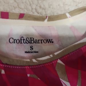SHORT Sleeve Tee...Croft&Barrow...Size Small....multi colors